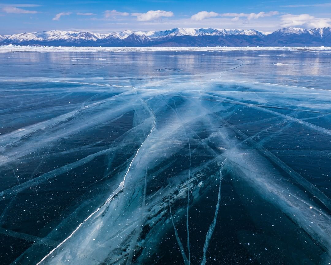 Lake Baikal Frozen. Сибирь айс